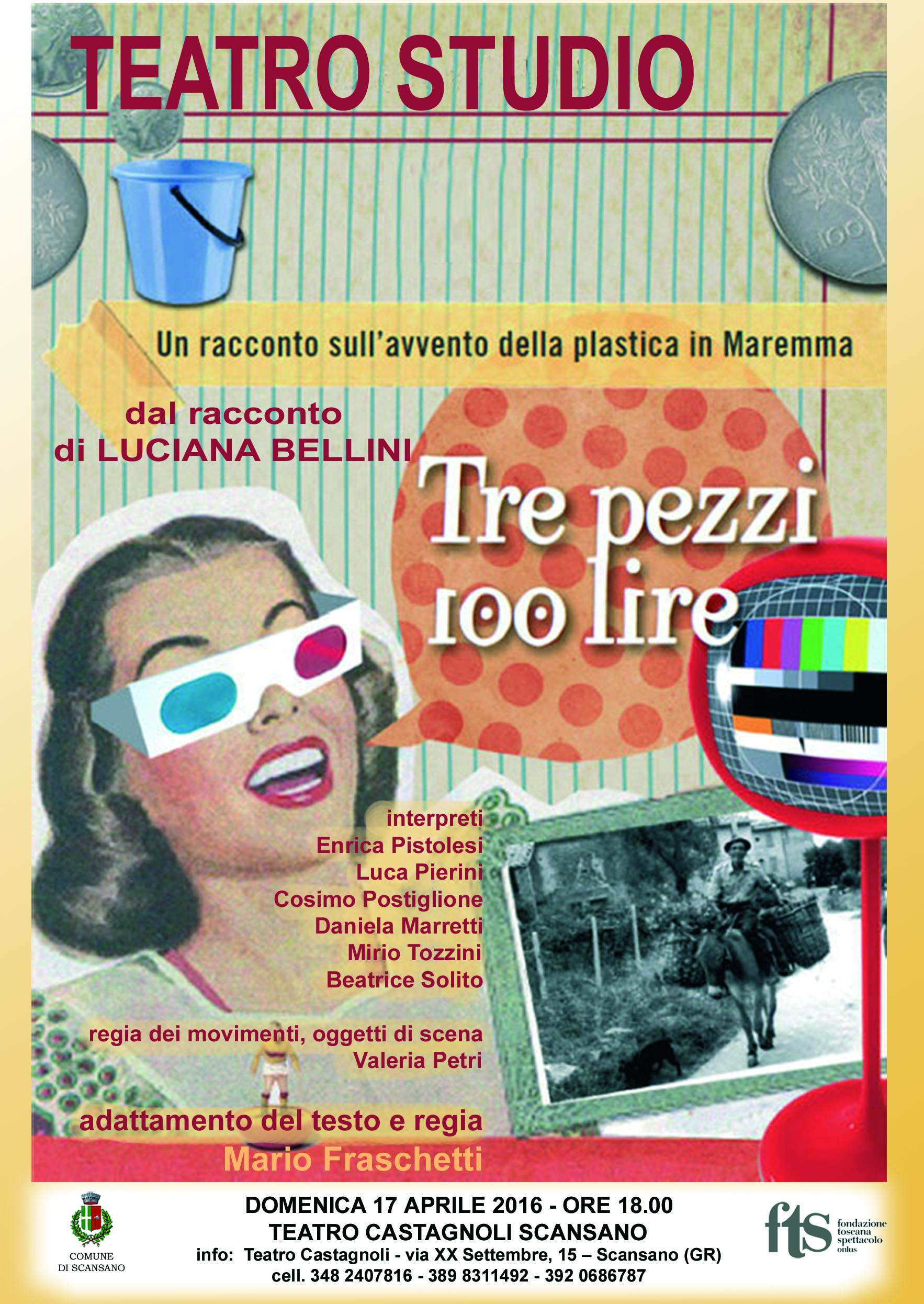 locandina tre pezzi cento lire FONDAZIONE copia